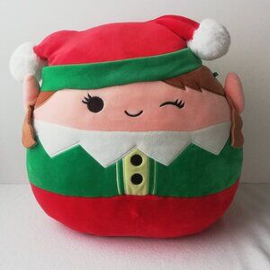 Winking Christmas Elf Squishmallow 12"